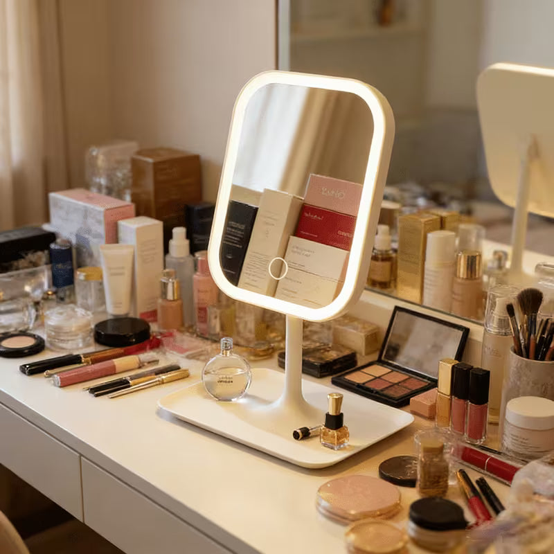Aura Beauty SA™ 360° Rotating LED Makeup Mirror