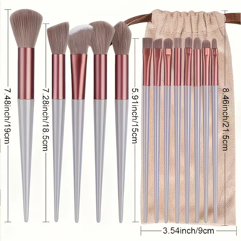 Aura Beauty SA™ Premium 13-Piece Makeup Brush Collection
