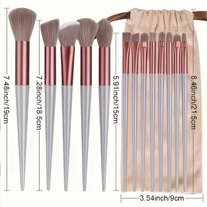 Aura Beauty SA™ Premium 13-Piece Makeup Brush Collection