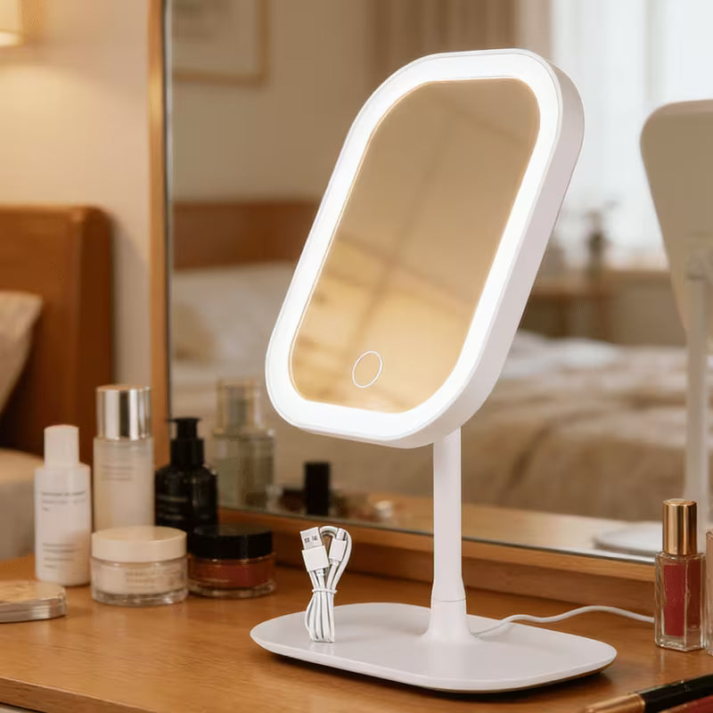 Aura Beauty SA™ 360° Rotating LED Makeup Mirror