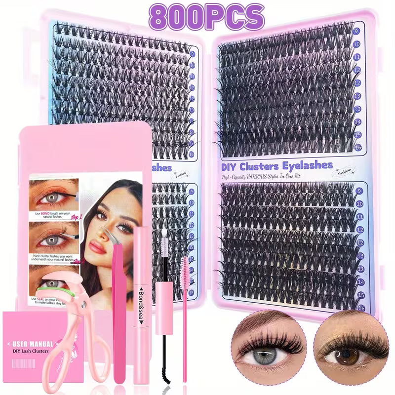 Aura Beauty SA™ Complete Eyelash Extension Kit 800pcs