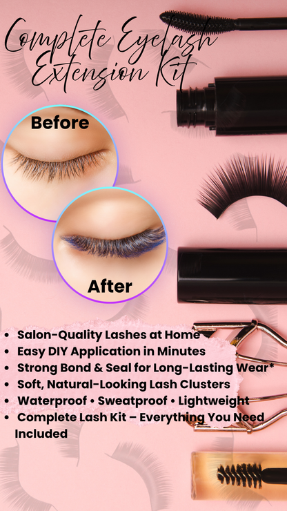 Aura Beauty SA™ Complete Eyelash Extension Kit 800pcs