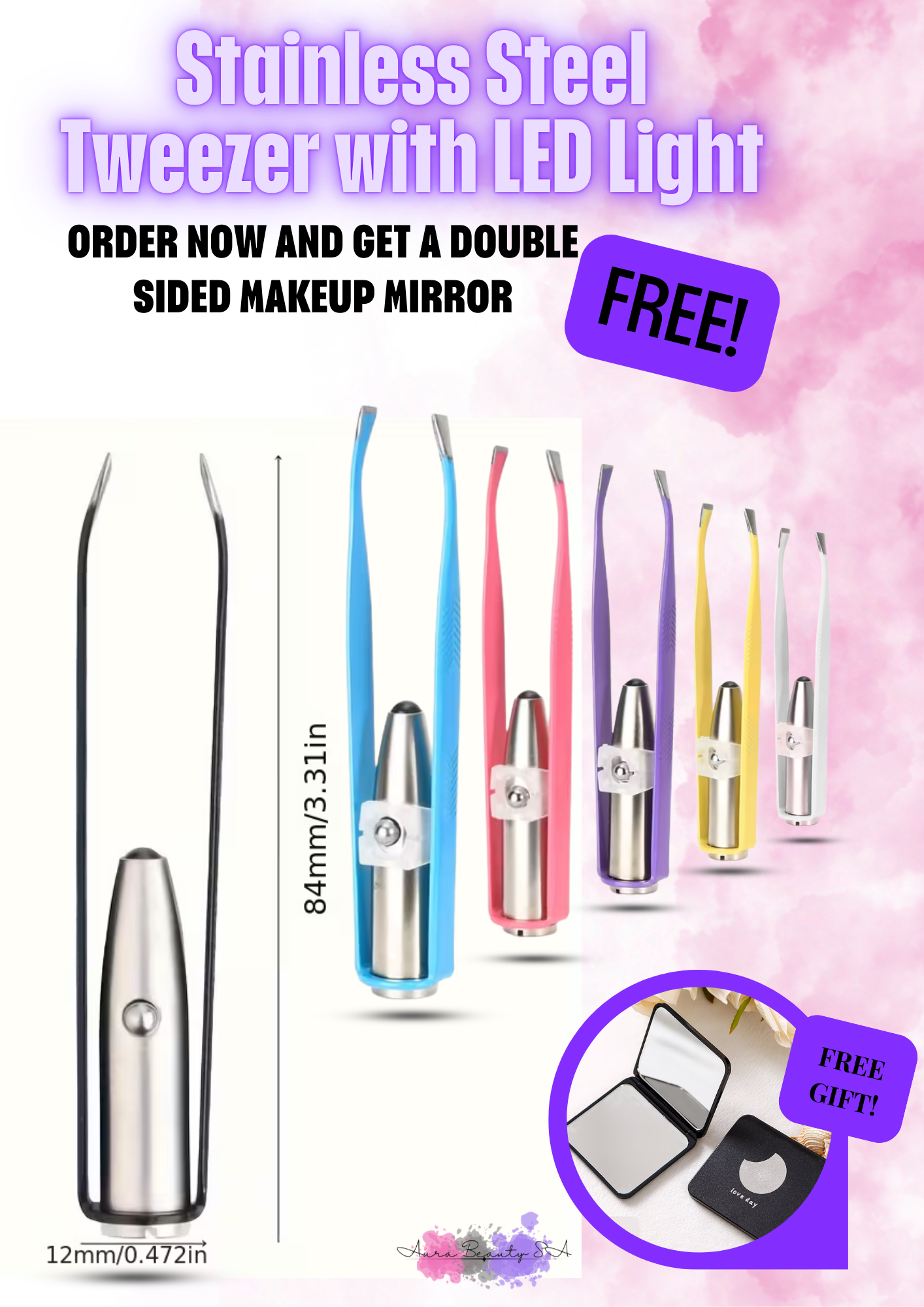 Aura Beauty™ Professional LED Tweezer