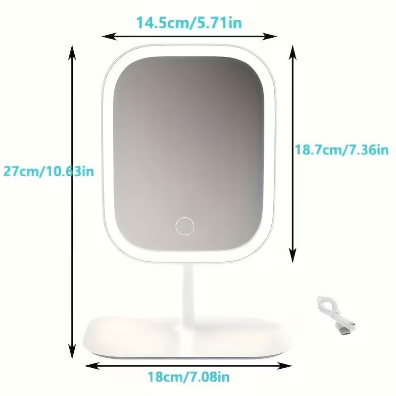 Aura Beauty SA™ 360° Rotating LED Makeup Mirror