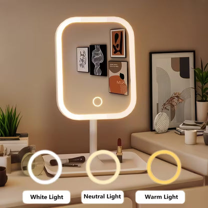 Aura Beauty SA™ 360° Rotating LED Makeup Mirror
