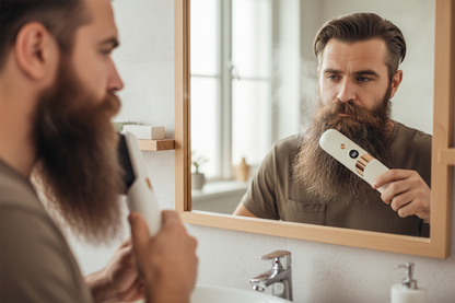 Realistic Man with Natural Long Beard
