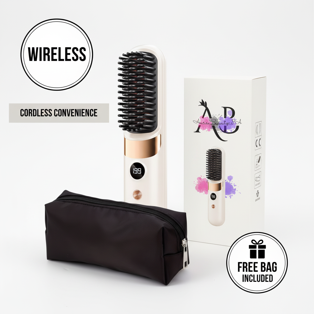 Wireless Hair Straightener with Free Bag